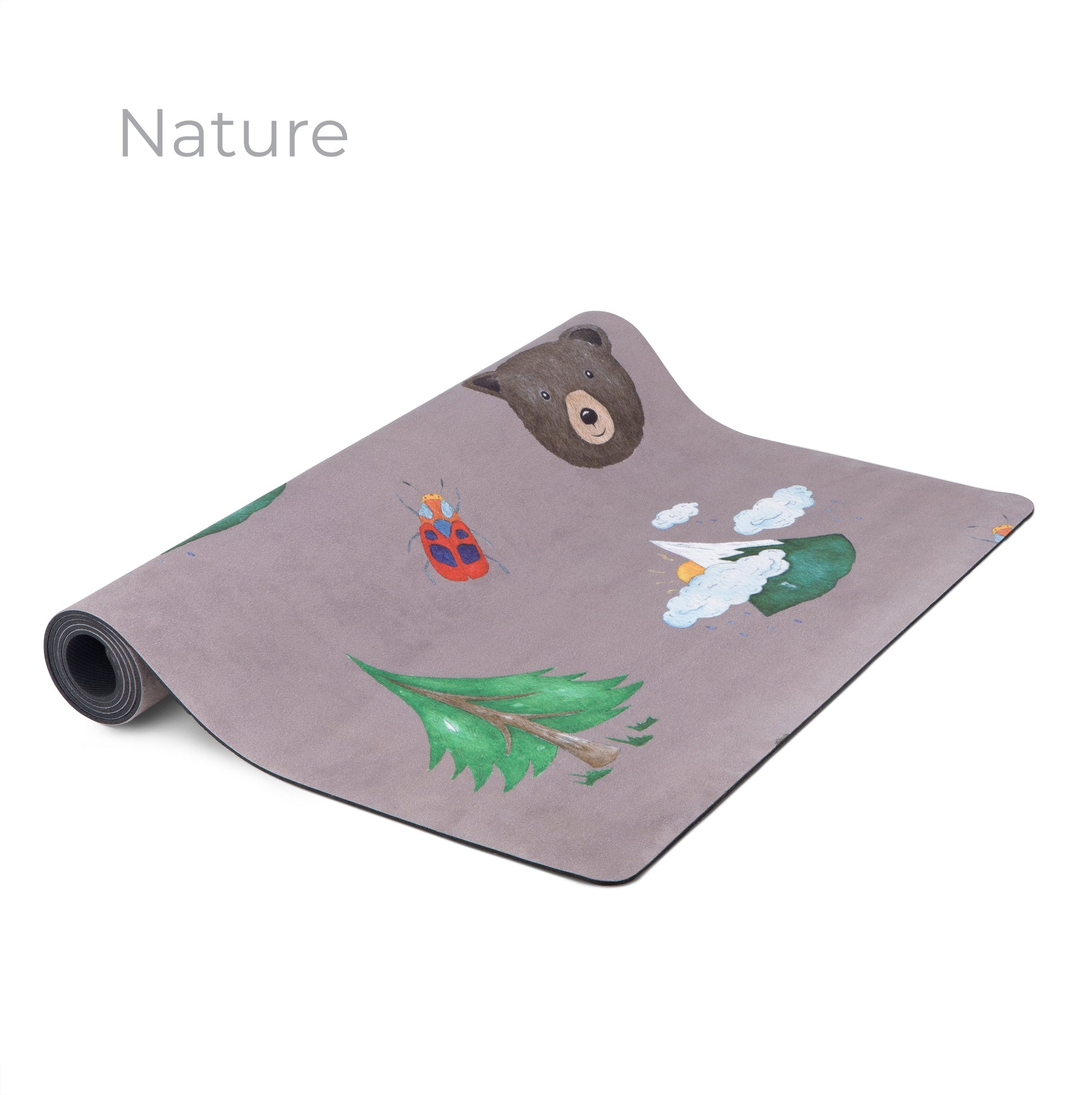 printed yoga mat for children