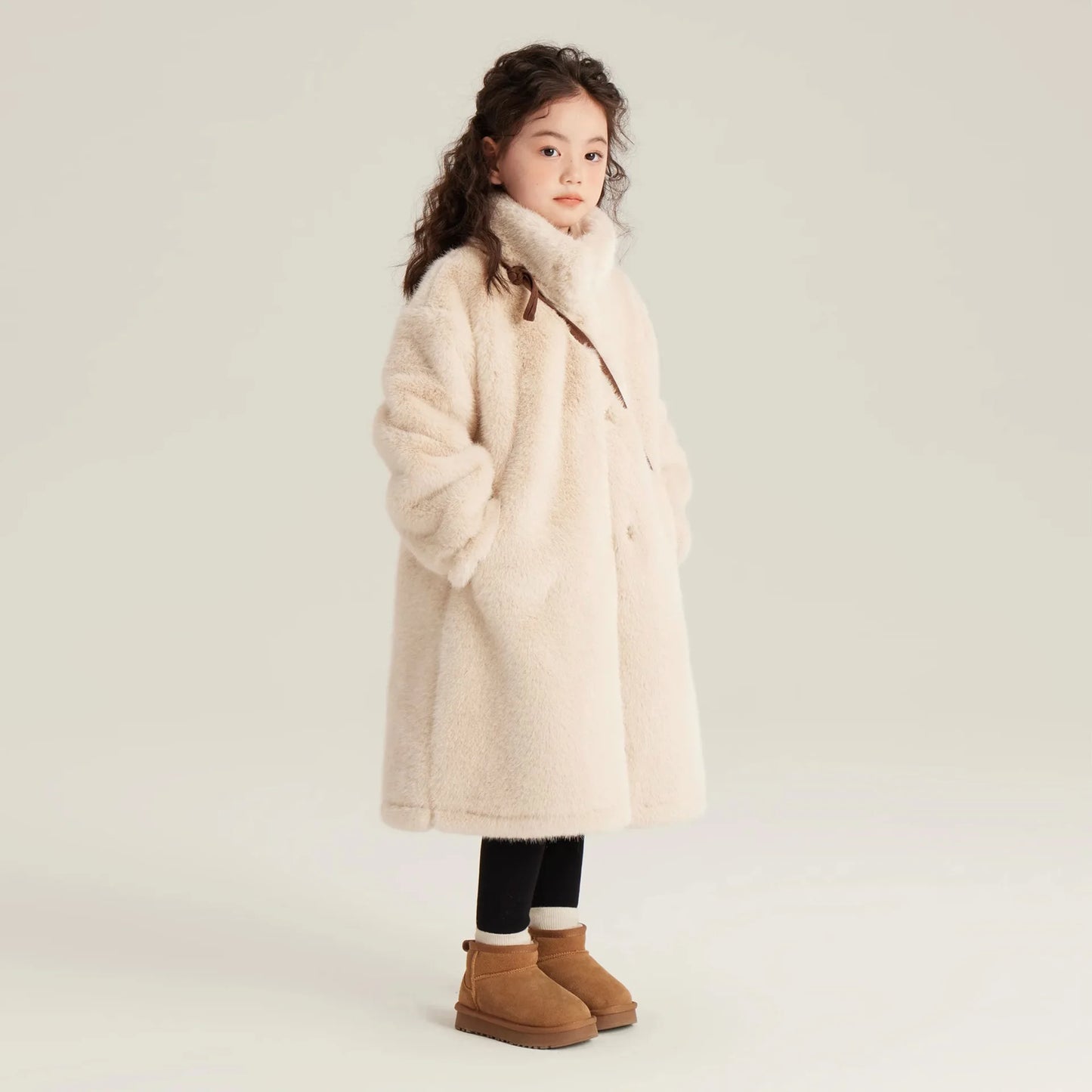 Plush Long Solid Coat