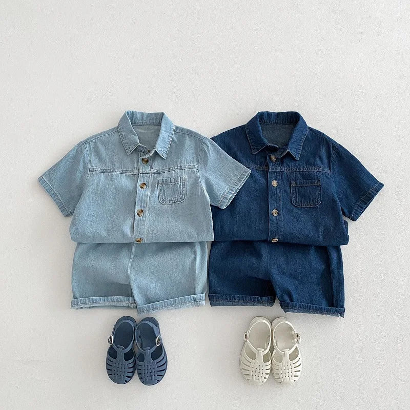 Boys Shorts Denim Set