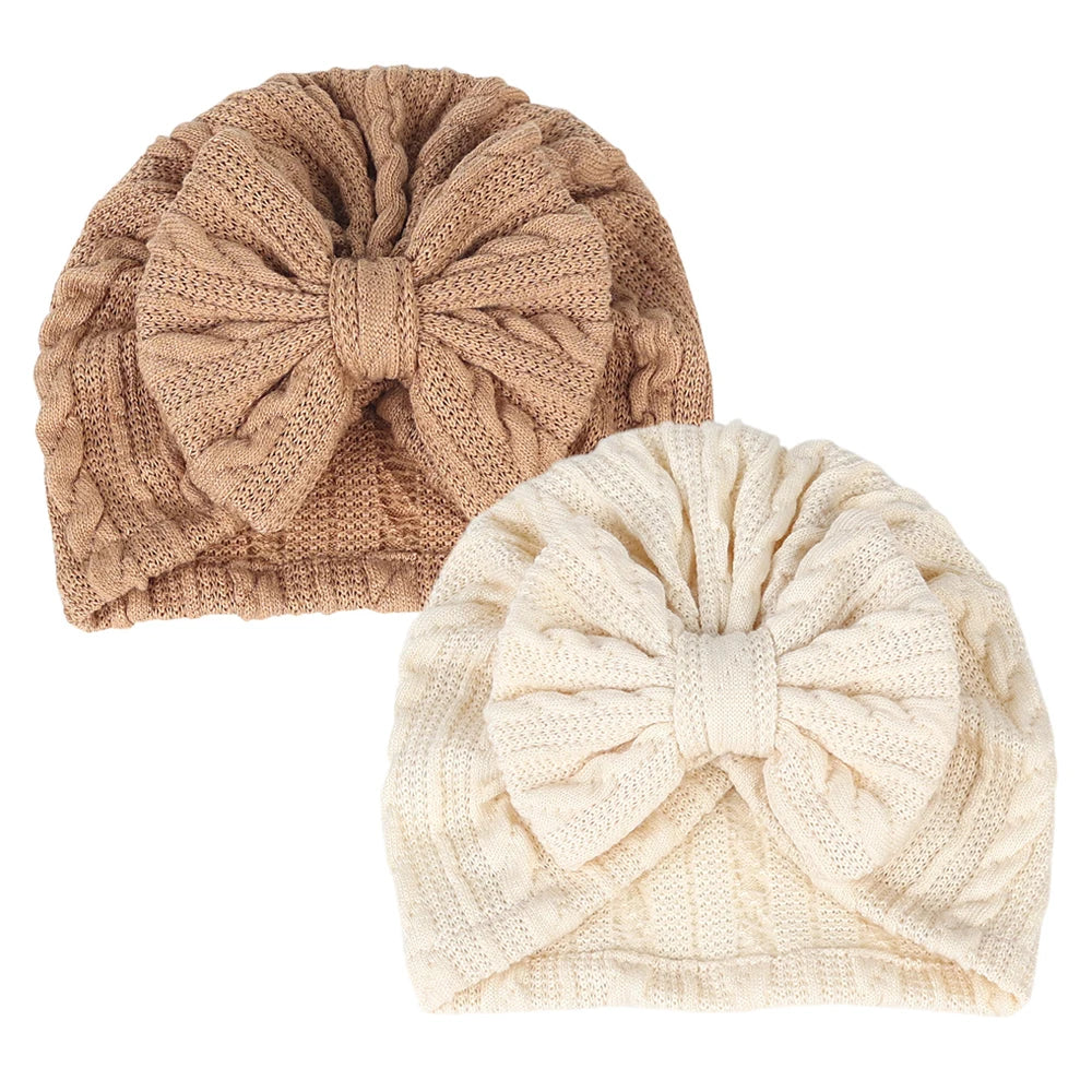Bow Knitted Baby Turban