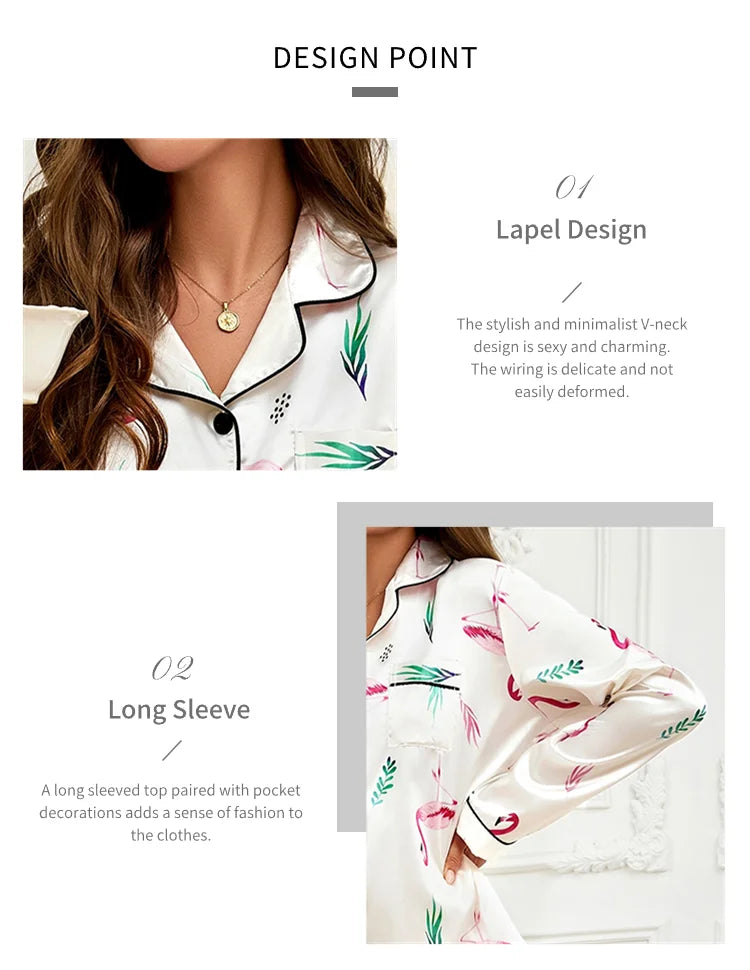 V-Day Love Silky Pajama Set