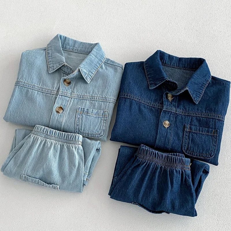 Boys Shorts Denim Set