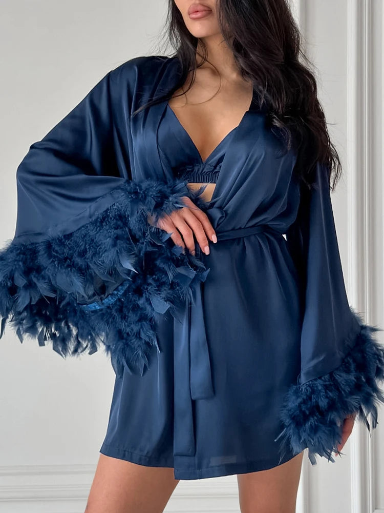 3-Piece Feather Silky Set