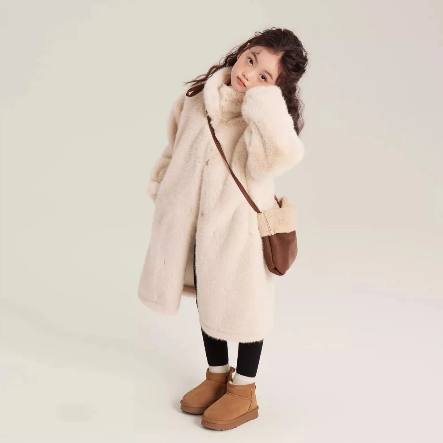 Plush Long Solid Coat