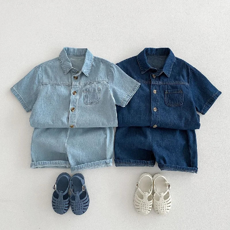 Boys Shorts Denim Set