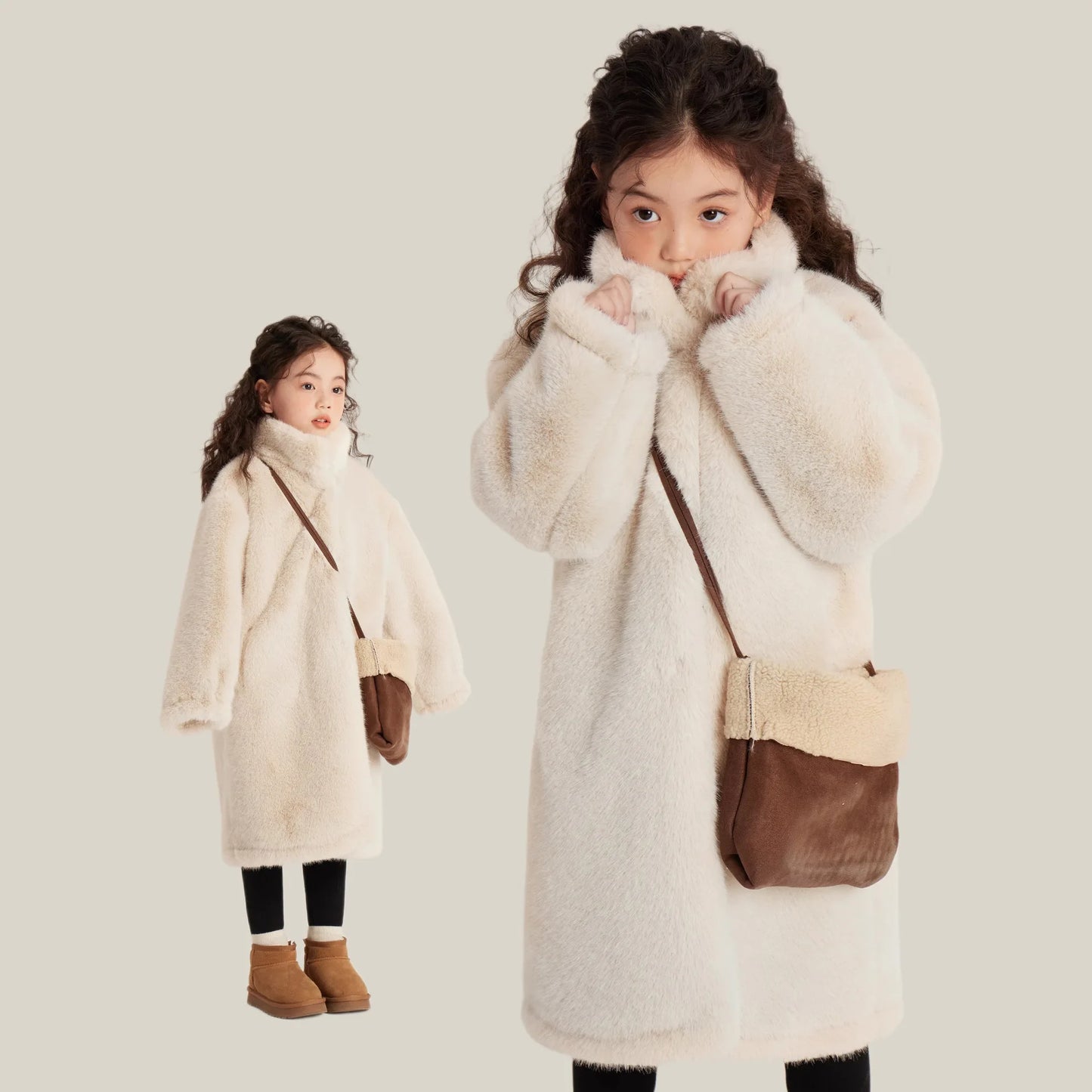 Plush Long Solid Coat