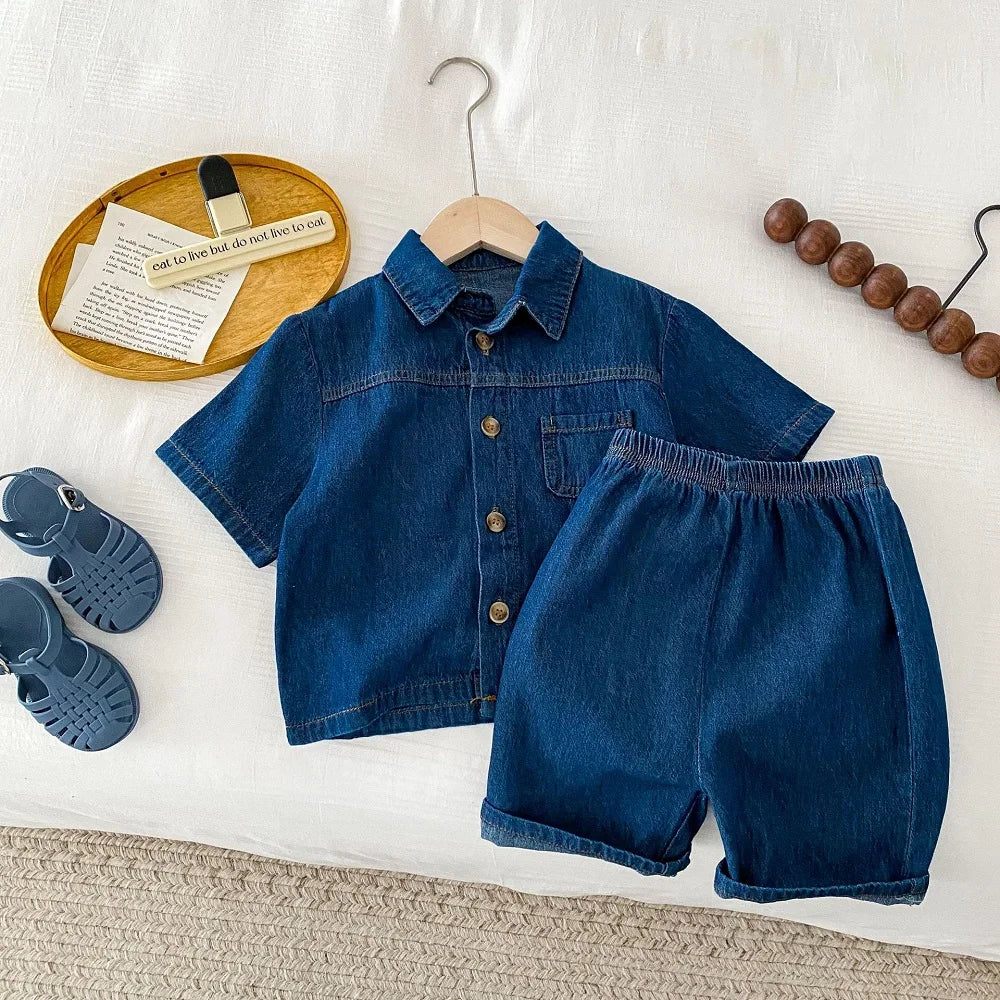 Boys Shorts Denim Set