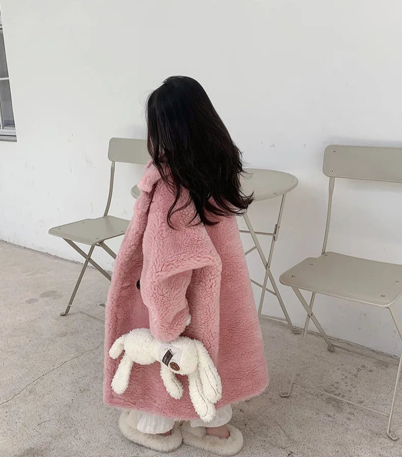 Teddy Faux Fur Long Jacket
