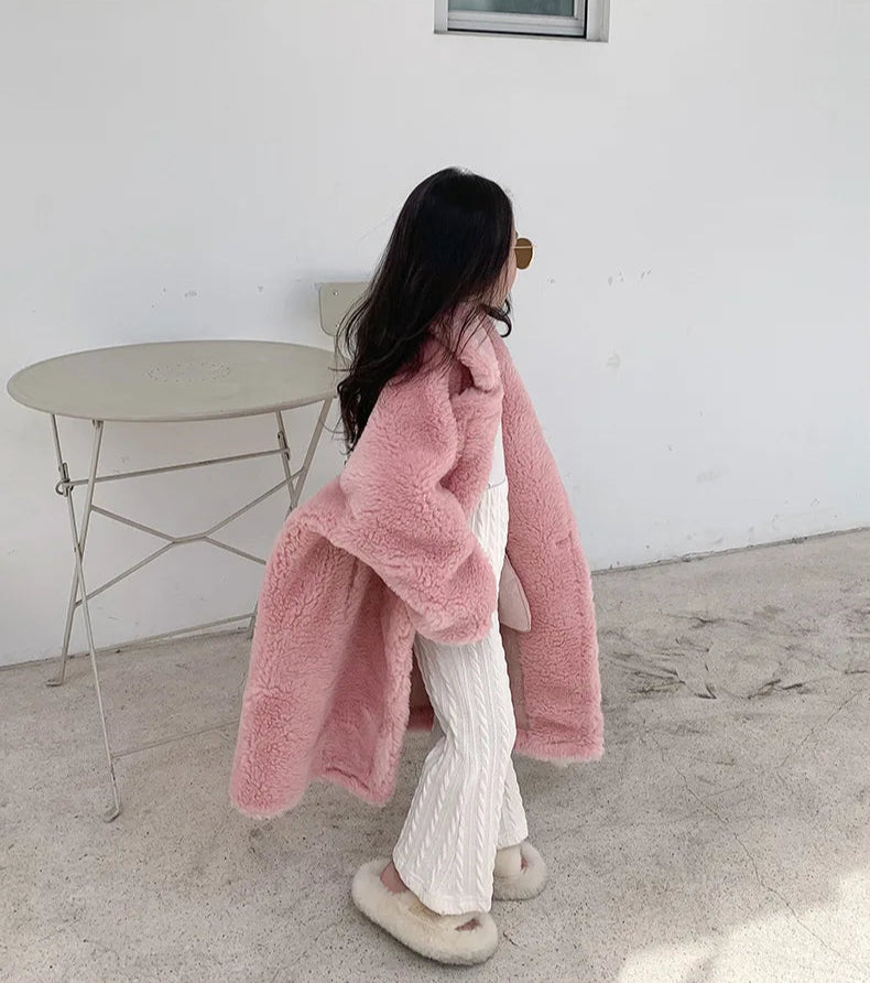 Teddy Faux Fur Long Jacket