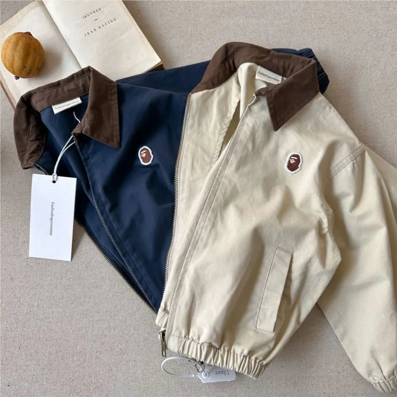 Fashion Baby Girl Boy Cargo Jacket Cotton Infant Toddler Child Casual Coat Spring Autumn Child Dust Outwear Baby Clothes 1-10Y