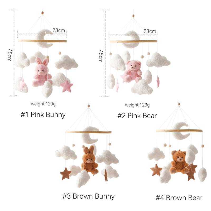 Wooden Baby Crib Mobile