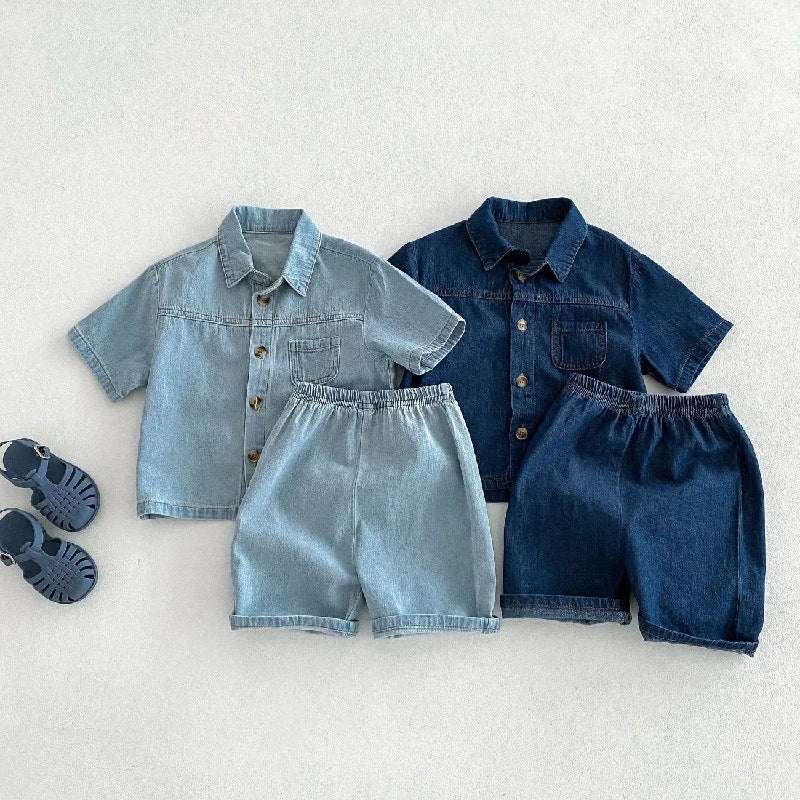 Boys Shorts Denim Set
