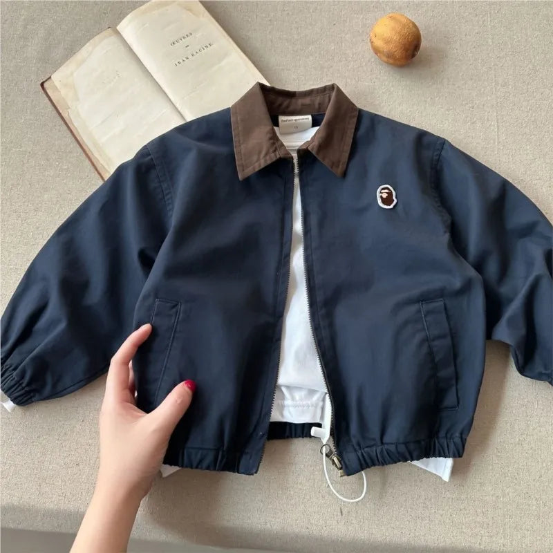 Fashion Baby Girl Boy Cargo Jacket Cotton Infant Toddler Child Casual Coat Spring Autumn Child Dust Outwear Baby Clothes 1-10Y