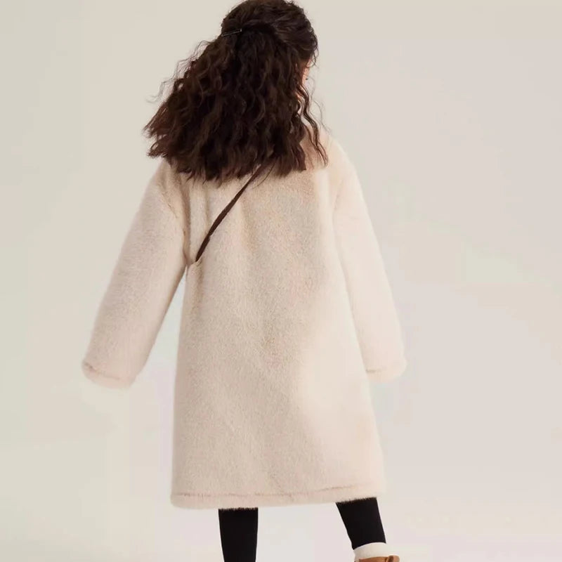 Plush Long Solid Coat