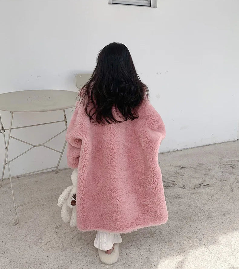 Teddy Faux Fur Long Jacket
