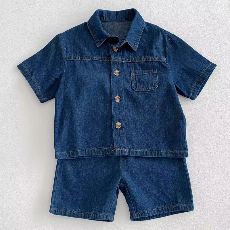 Boys Shorts Denim Set