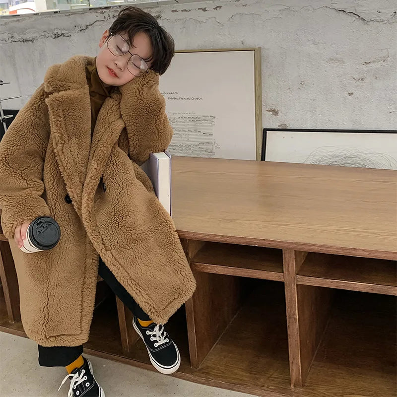 Teddy Faux Fur Long Jacket