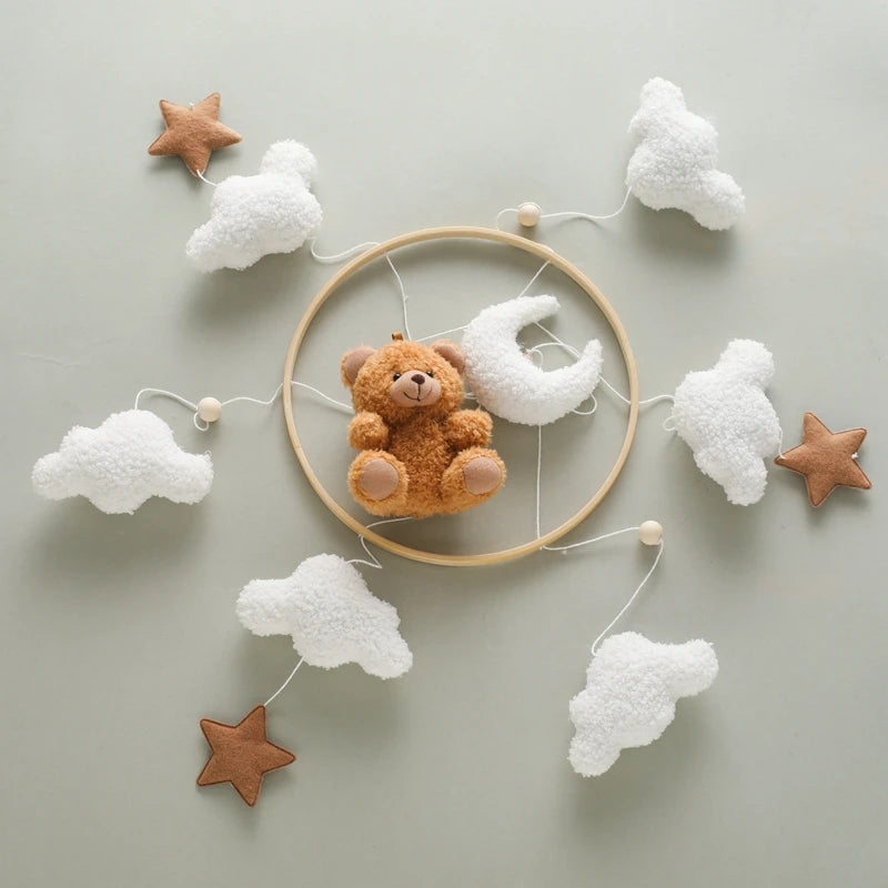 Wooden Baby Crib Mobile