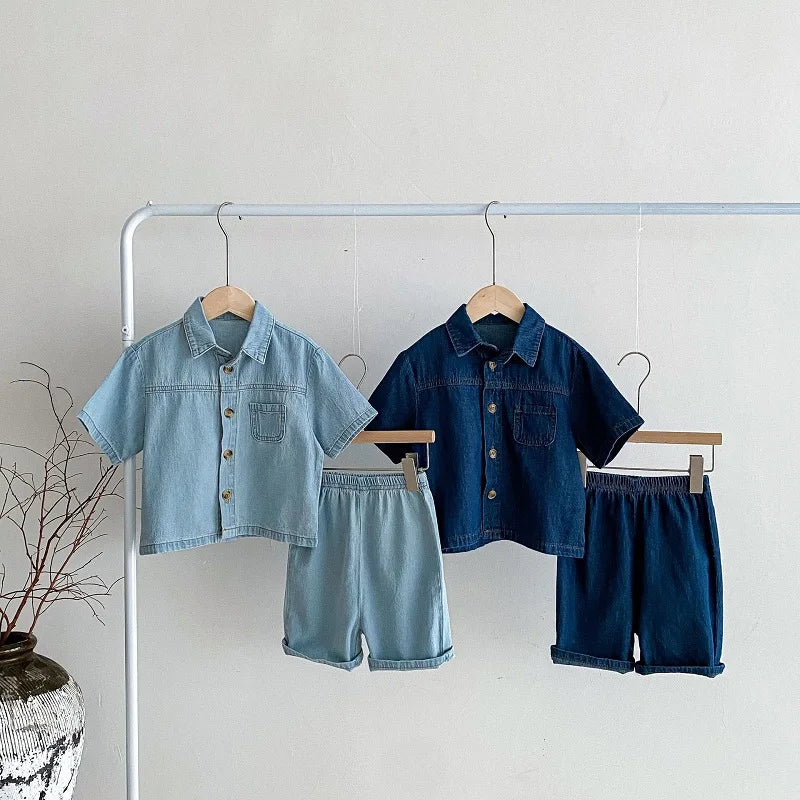 Boys Shorts Denim Set