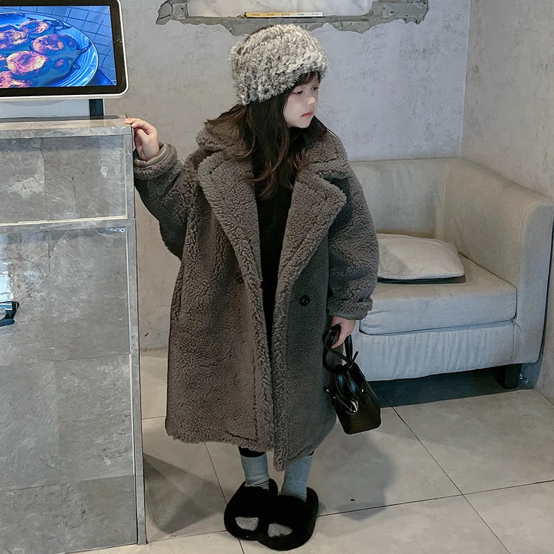 Teddy Faux Fur Long Jacket