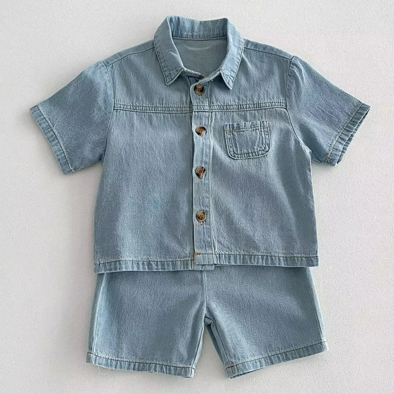 Boys Shorts Denim Set
