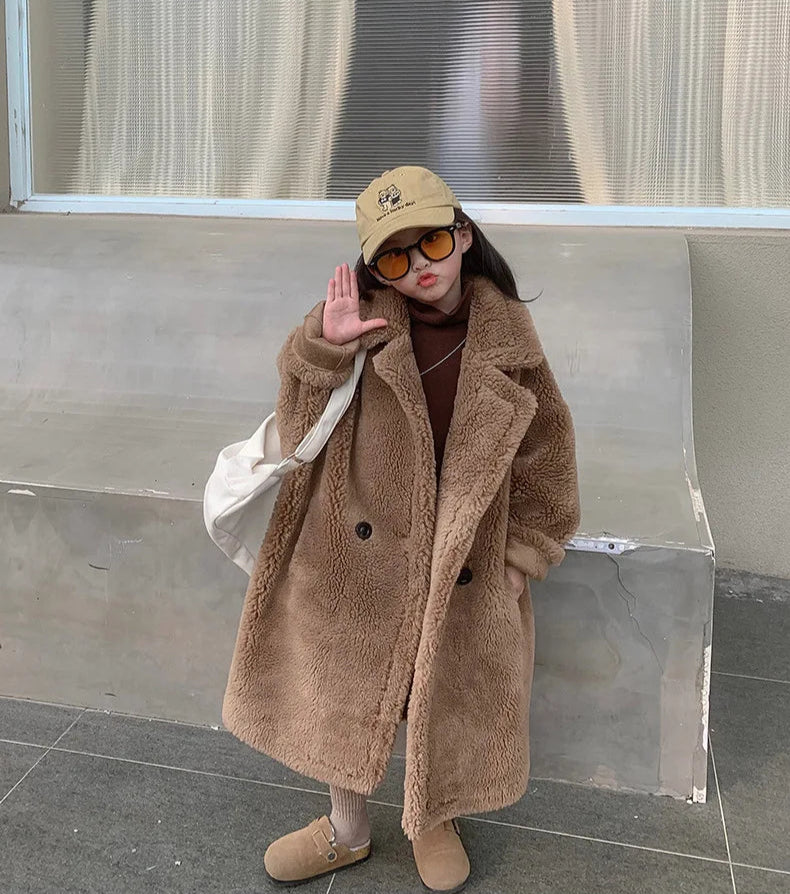 Teddy Faux Fur Long Jacket