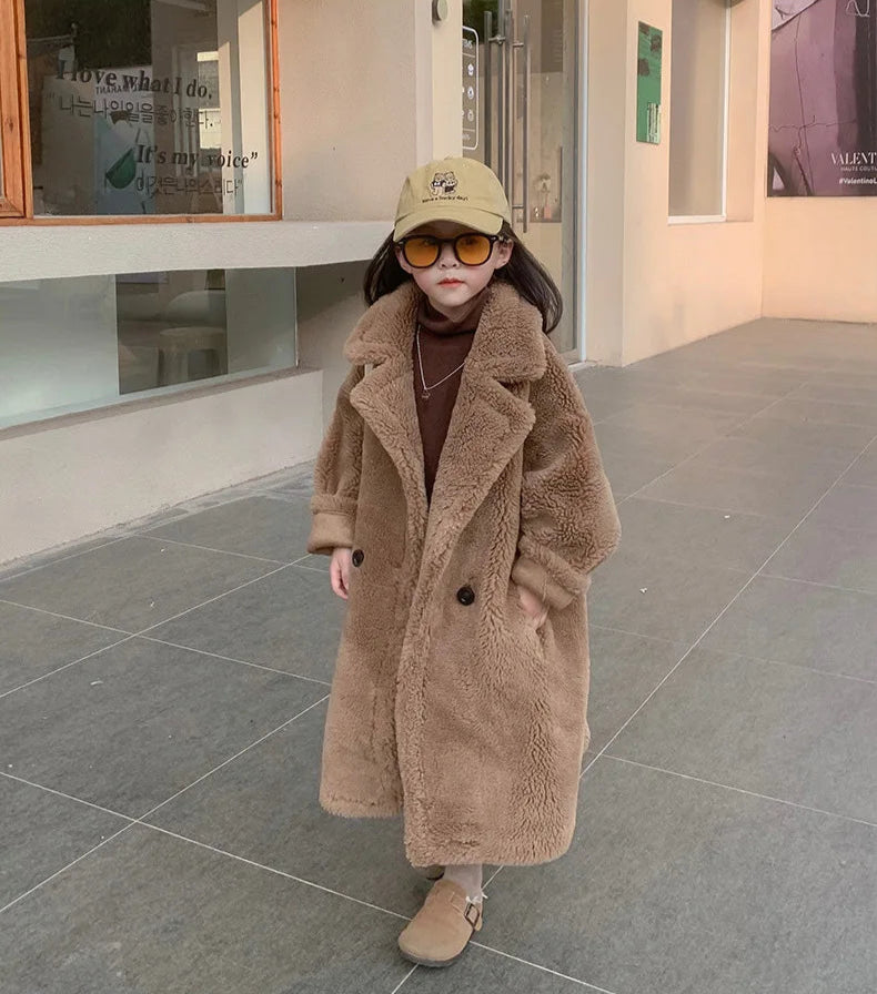 Teddy Faux Fur Long Jacket