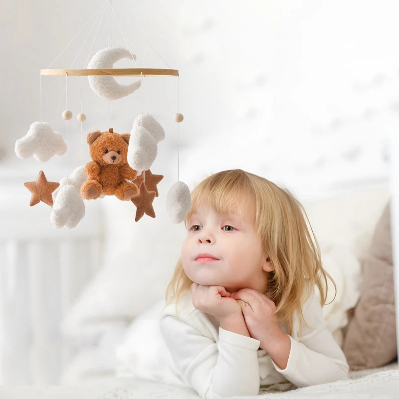 Wooden Baby Crib Mobile