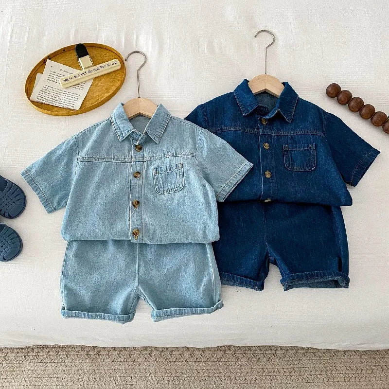 Boys Shorts Denim Set