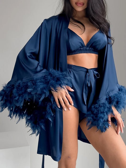 3-Piece Feather Silky Set