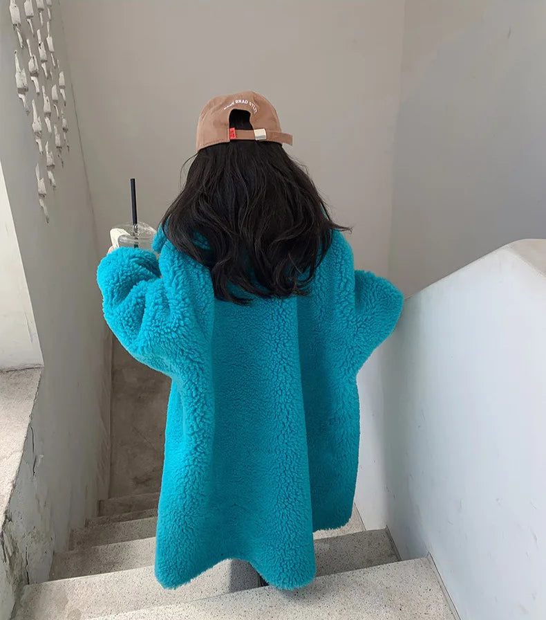 Teddy Faux Fur Long Jacket