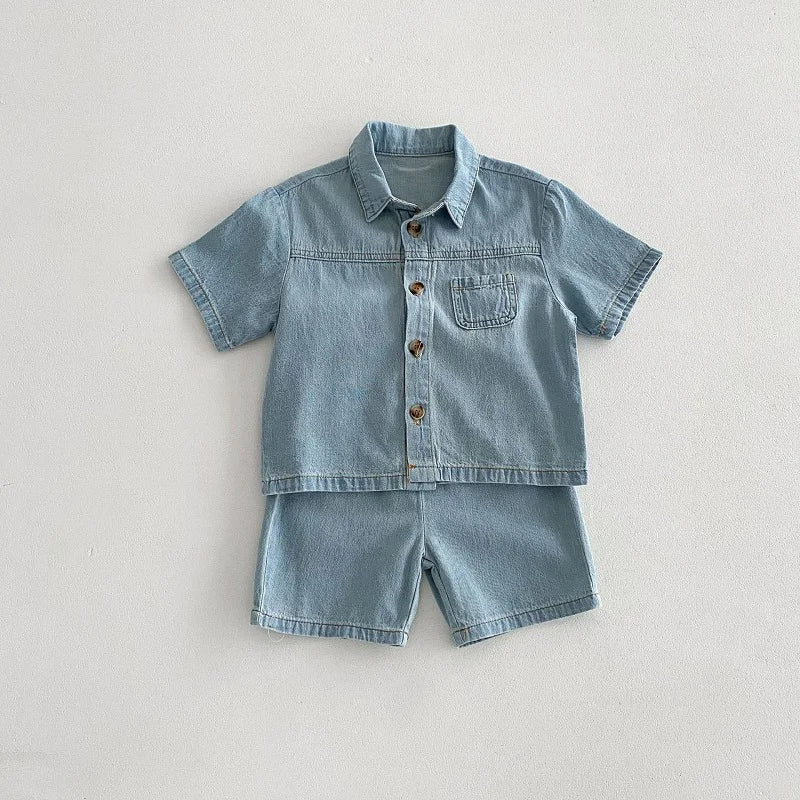 Boys Shorts Denim Set