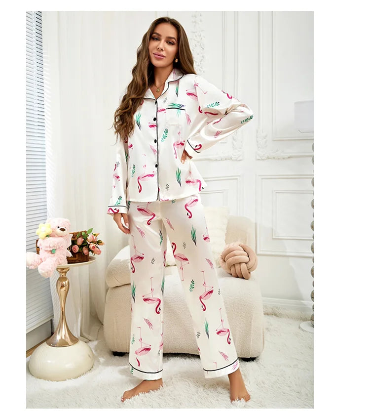 V-Day Love Silky Pajama Set