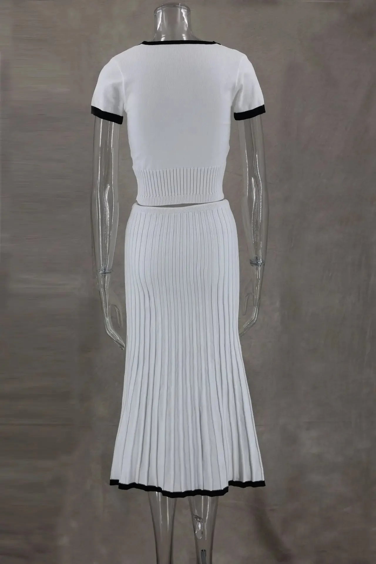 Summer White Long Skirt Set