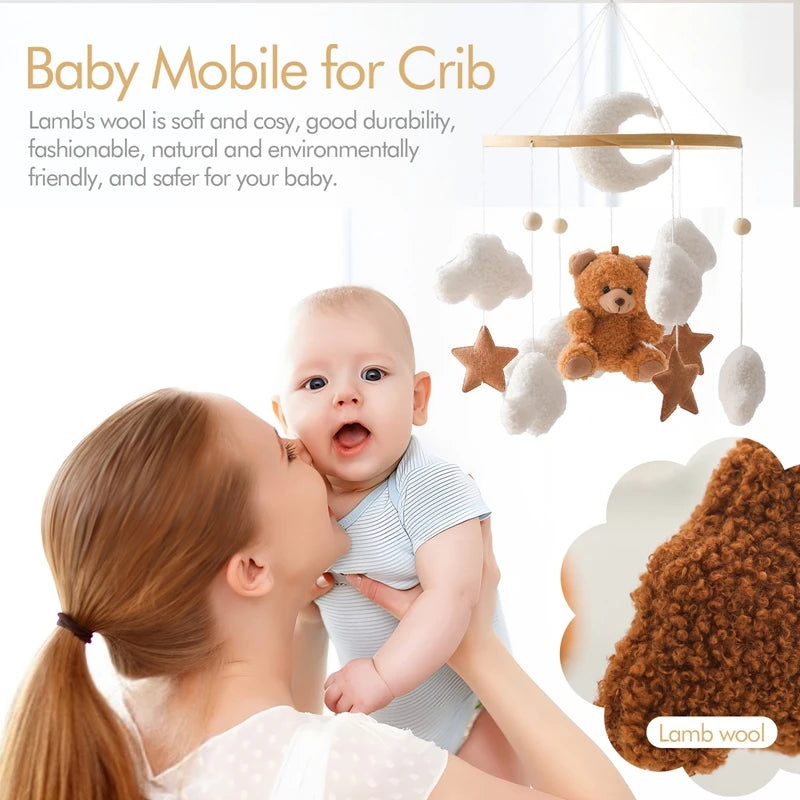 Wooden Baby Crib Mobile