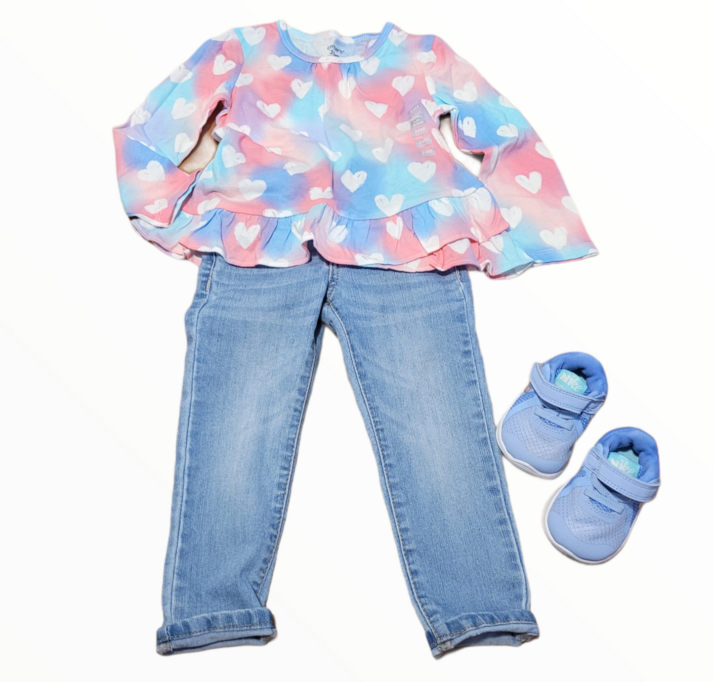 Rainbow Hearts Cotton Shirt