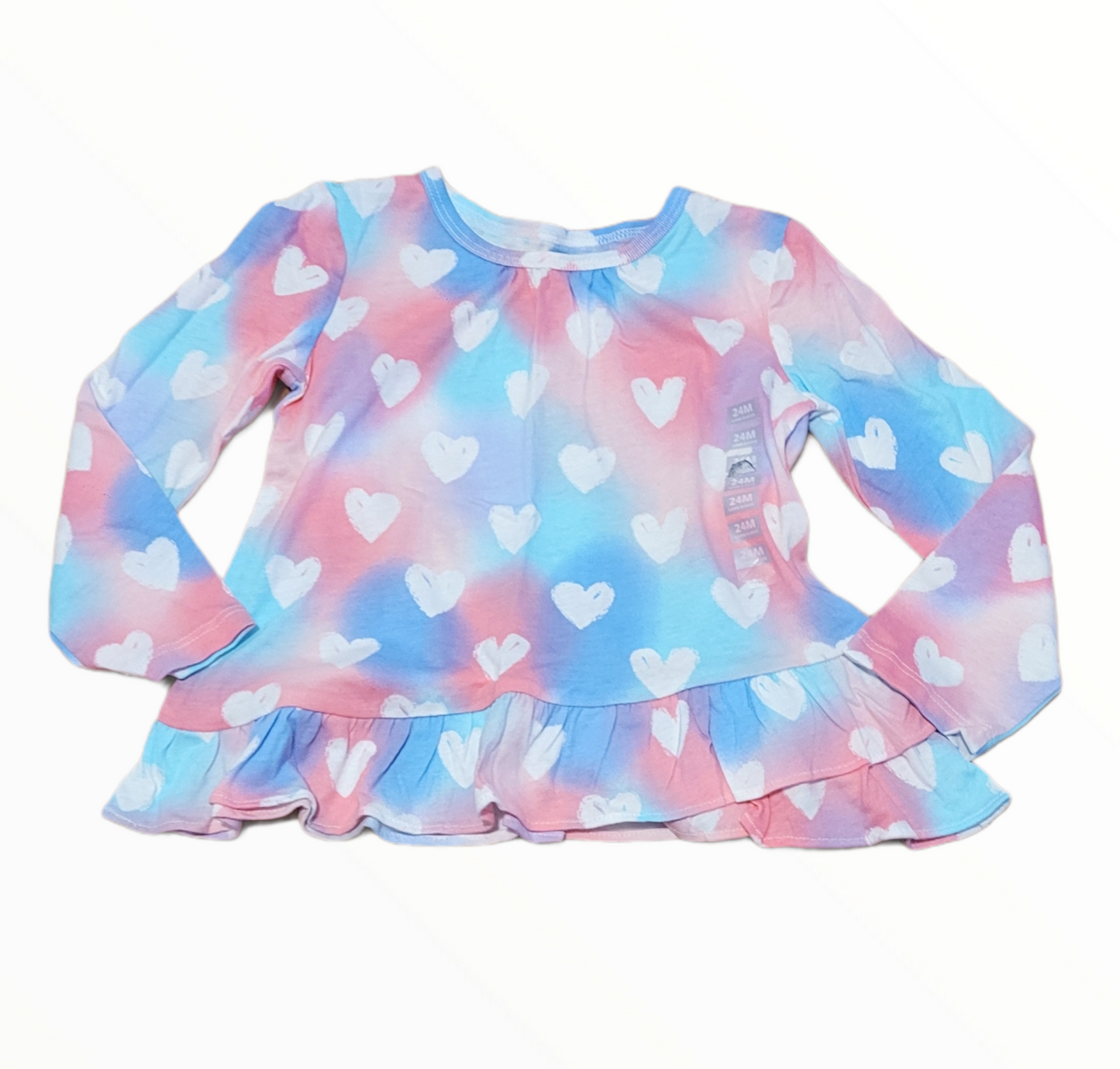 Rainbow Hearts Cotton Shirt