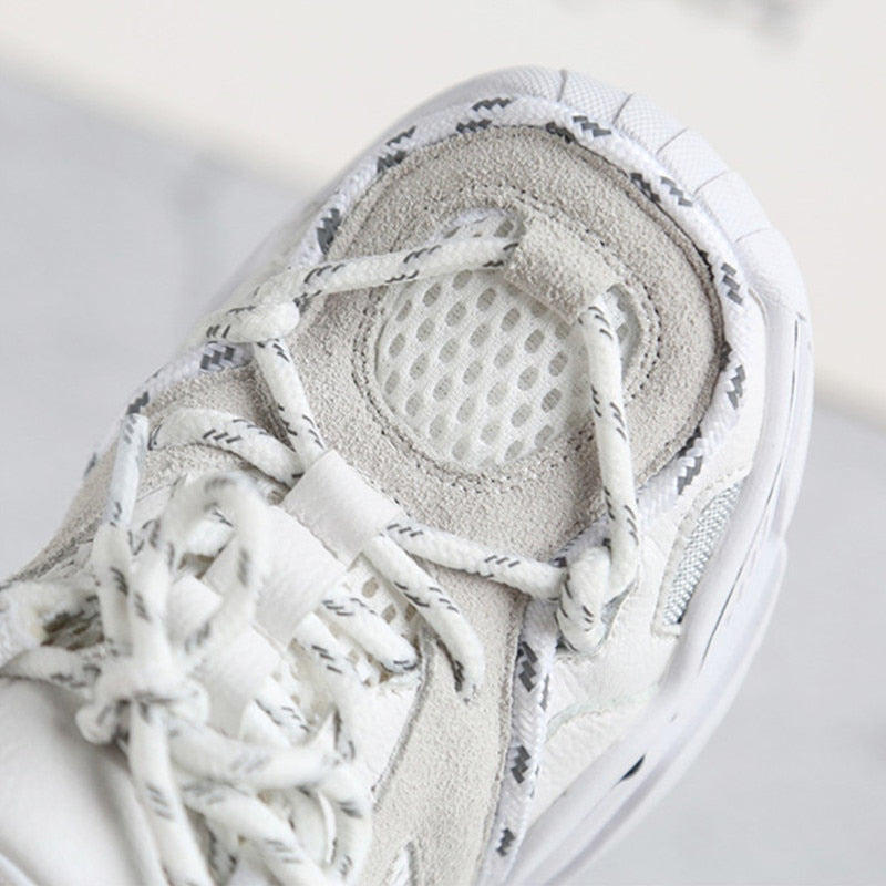 Reflective Laced Sneaker