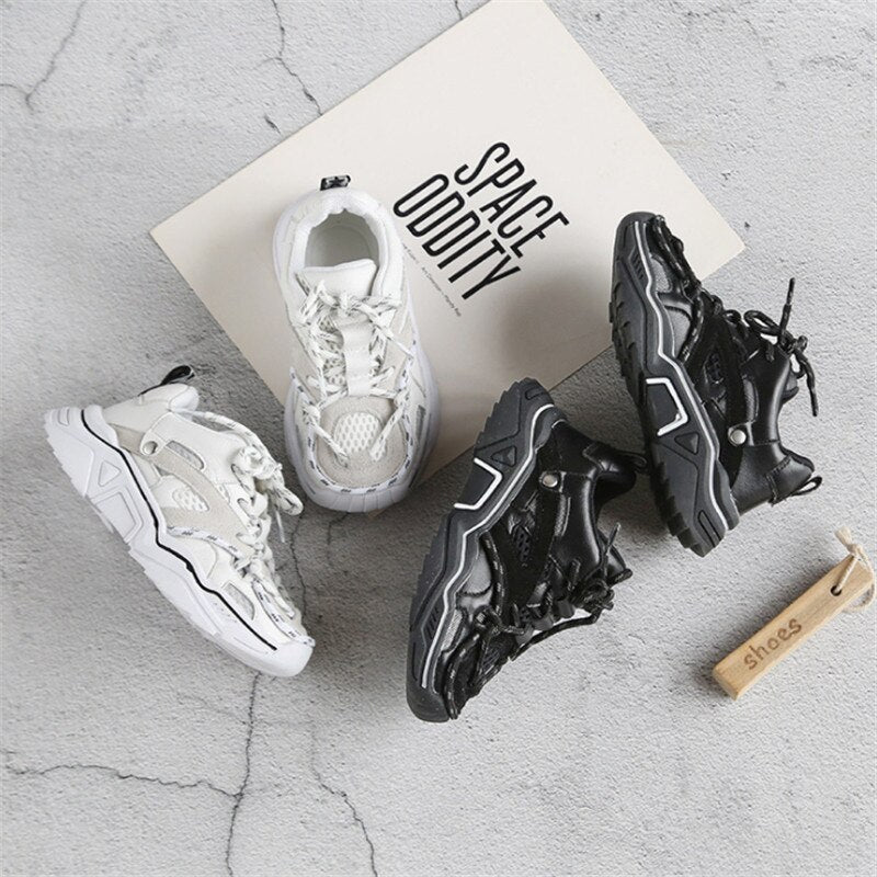 Reflective Laced Sneaker
