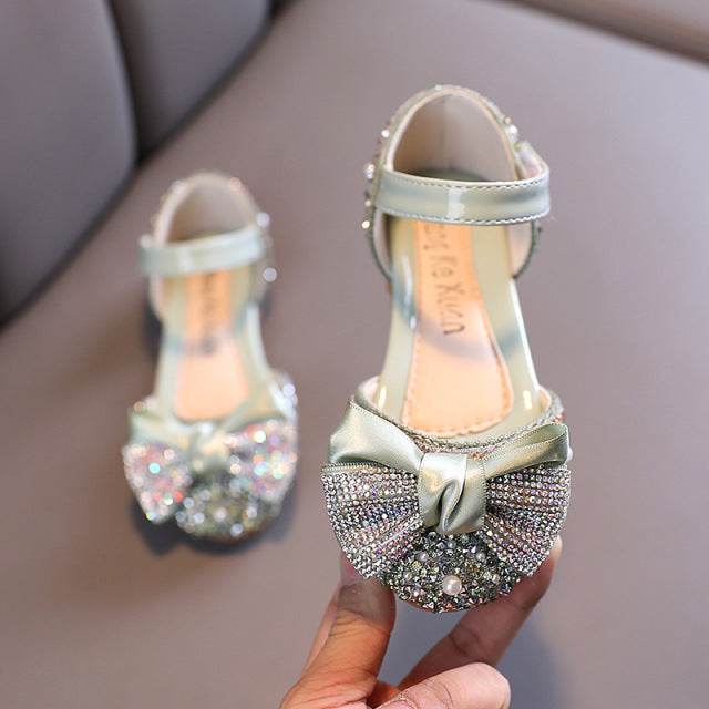 Lauren Rhinestone Bow Flats
