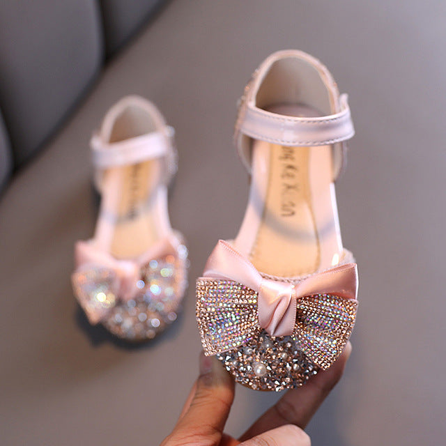 Lauren Rhinestone Bow Flats