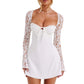 Laced LS Mini Dress