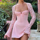 Laced LS Mini Dress