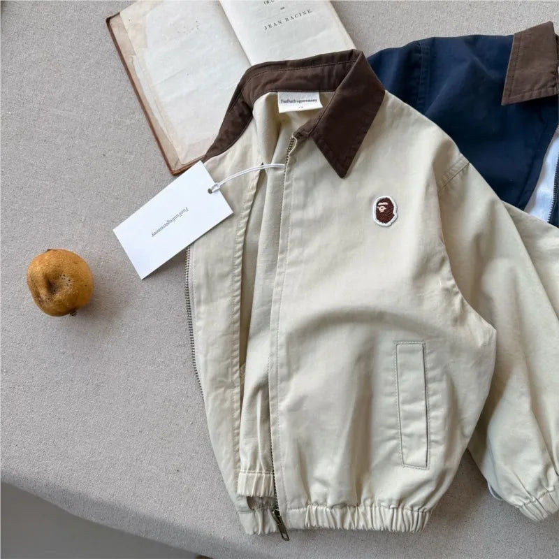 Fashion Baby Girl Boy Cargo Jacket Cotton Infant Toddler Child Casual Coat Spring Autumn Child Dust Outwear Baby Clothes 1-10Y