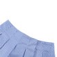 Blue Cropped Striped Set