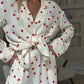New Love Heart Print Pajama Set