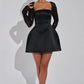 Glitter Long Sleeve Mini Dress
