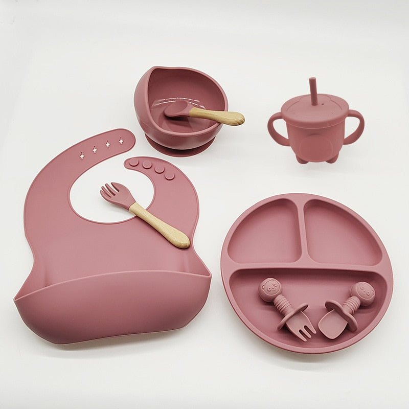 Silicone Baby Dish 8 pcs Set