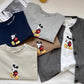 Children Long Sleeve Spring Autumn Kid Thin Casual T-shirt Top Mickey Mouse Cartoon Printed Baby Cotton Pullover Toddler Clothes