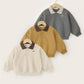 Boys Sweater Kids Polo Collar Pullover Spring Autumn New Children's Teens Long-Sleeved Letter Coat Baby Casual Jumper 2-8 Years